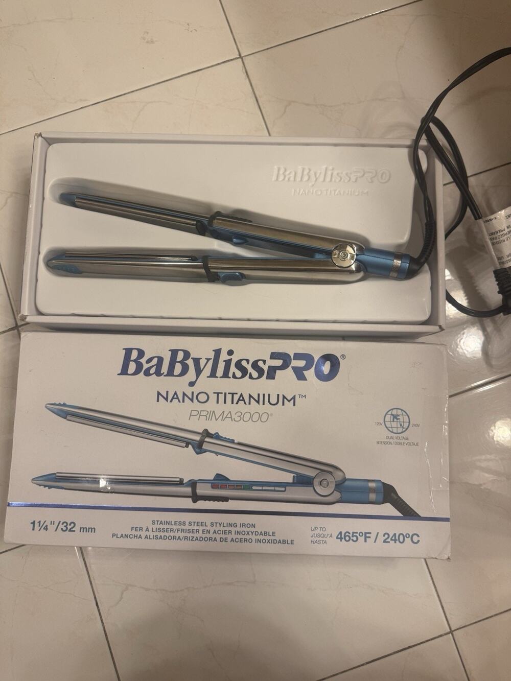 BaBylissPRO Prima3000 Nano Titanium 1 1/4”